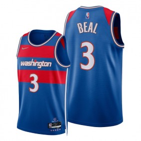 Wizards Bradley Beal 2021-22 City Edition Royal Jersey NBA 75th