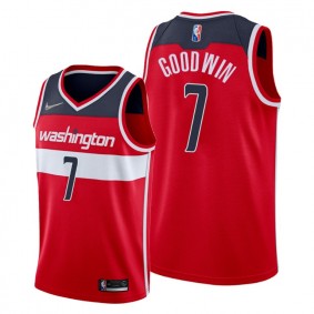 Jordan Goodwin #7 Washington Wizards 2021-22 Icon Edition Red Jersey 75th Diamond