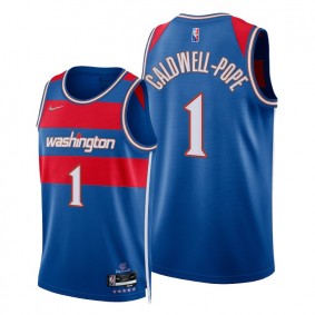 Wizards Kentavious Caldwell-Pope 2021-22 City Edition Royal Jersey NBA 75th