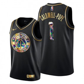 Wizards #1 Kentavious Caldwell-Pope Black Golden Diamond Edition Jersey 75th Anniversary