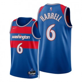 Wizards Montrezl Harrell 2021-22 City Edition Royal Jersey NBA 75th