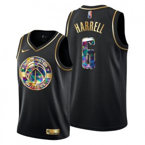 Wizards #6 Montrezl Harrell Black Golden Diamond Edition Jersey 75th Anniversary