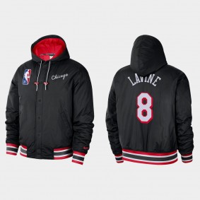 75th Bulls Zach LaVine Courtside Jacket Black