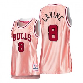 Zach LaVine Chicago Bulls Rose Gold Jersey 75th Anniversary Pink Women's