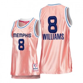 Hot Lady's Memphis Grizzlies #8 Ziaire Williams Pink Rose Gold Jersey 75th Anniversary